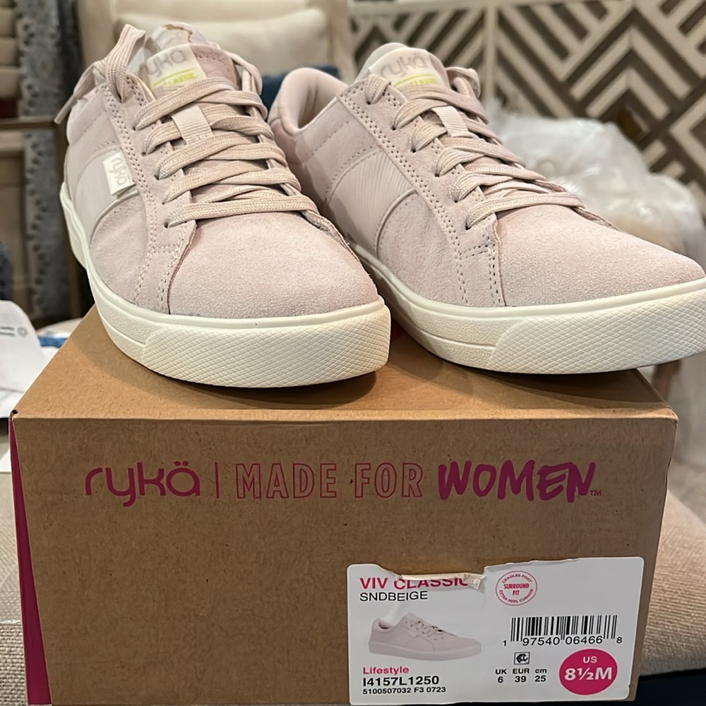 Ryka Women's Beige Suede Viv Classic Oxfords/NIB/8.5M - Picture 6 of 12